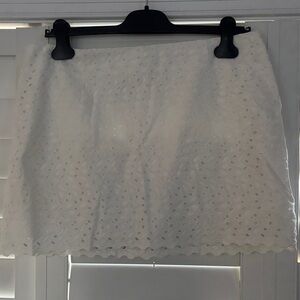 Lilly Pulitzer White Eyelet Mini Skirt